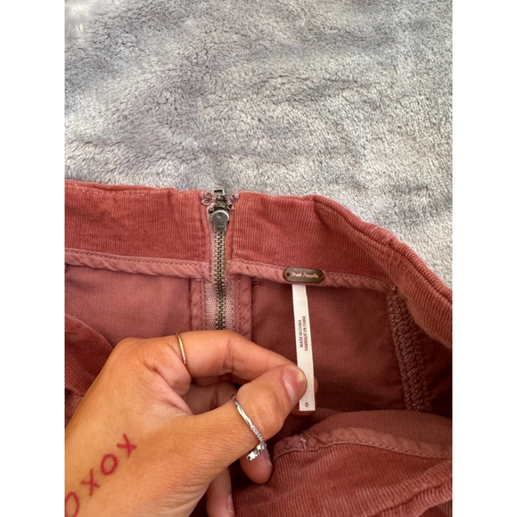 Free People Size 0 Modern Femme Corduroy Zip Up The Back Mini Skirt - Picture 3 of 6